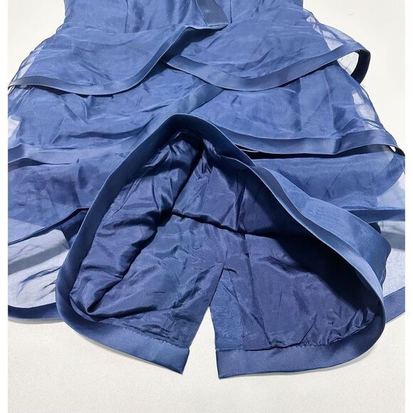 Fouy/Chov Couture New‎ York Sweetheart Neck Mini Formal Cocktail Dress Blue 8 - Picture 11 of 14